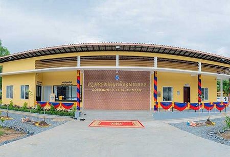 Japanese Embassy and Ministry Open Community Tech Centre in Takeo